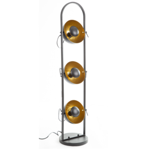 Stehlampe im Studiostil mit 3 Lampen