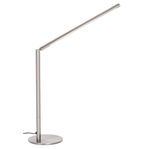 Designer Schreibtischlampe aus gebürstetem Edelstahl mit LED