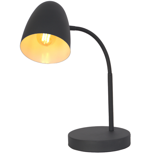 Schreibtischlampe schwwarz, Kunststoffgehäuse