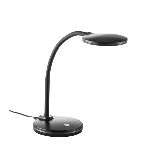 Schreibtischlampe mit Touchpad in schwarz